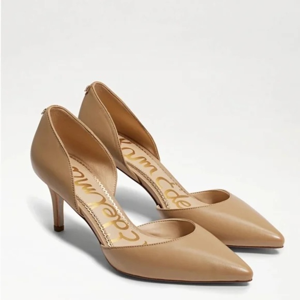 Sam Edelman Elegant Tan Pointed-Toe Heels